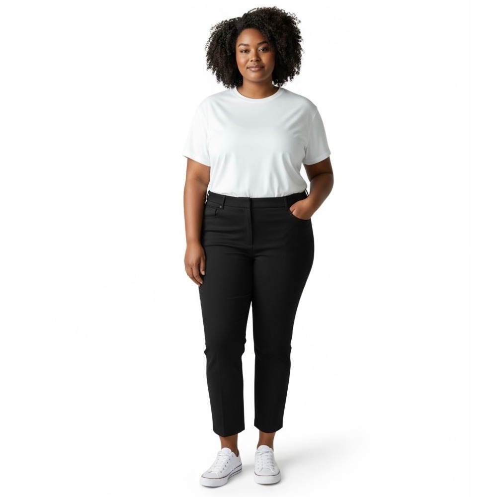 Talbots Women's 20W Navy Dress Pants Cotton Blend Career Work Trousers